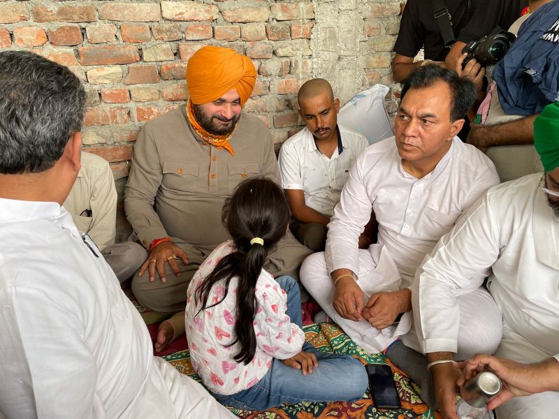 Navjot Singh Sidhu broke his fast today