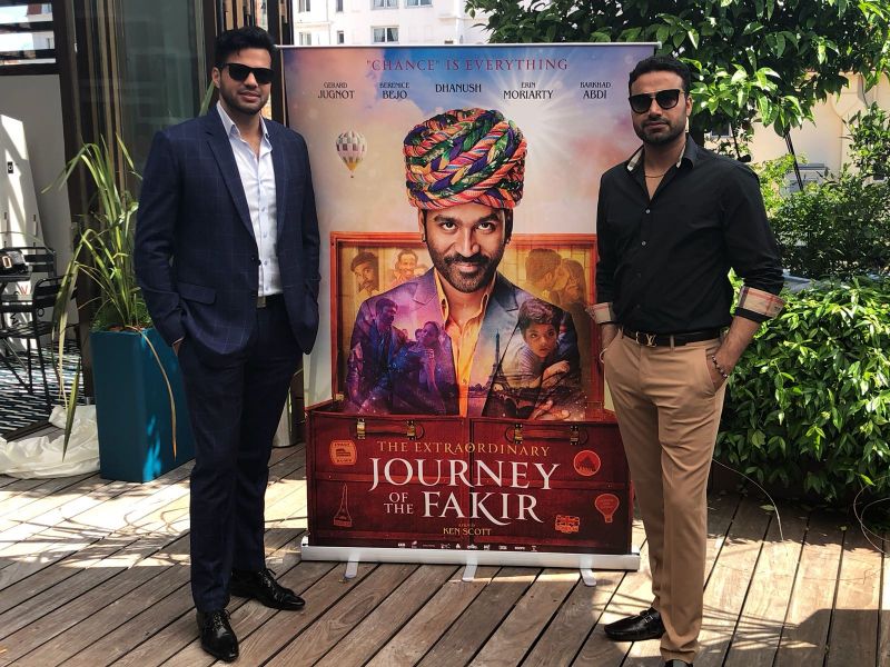 Team of Extraordinary Journey of a Fakir ; Gulzar Inder Chahal (Producer) and Sandeep Dhillon