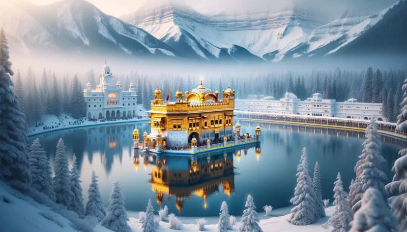 Golden Temple Shines Among the World's Famous Places: A Visual Journey Via AI