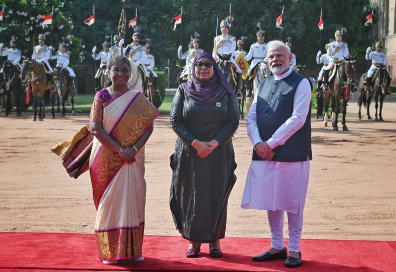 Tanzania President Samia Suluhu Hassan Embarks on India Visit, Welcomed by President Droupadi Murmu & PM Modi
