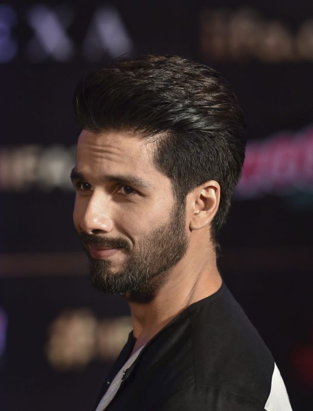 Bollywood Actors Shahid Kapoor Pose for a Photo During a Press Confrence for 19th edition of IIFA Weekend Awards 2018